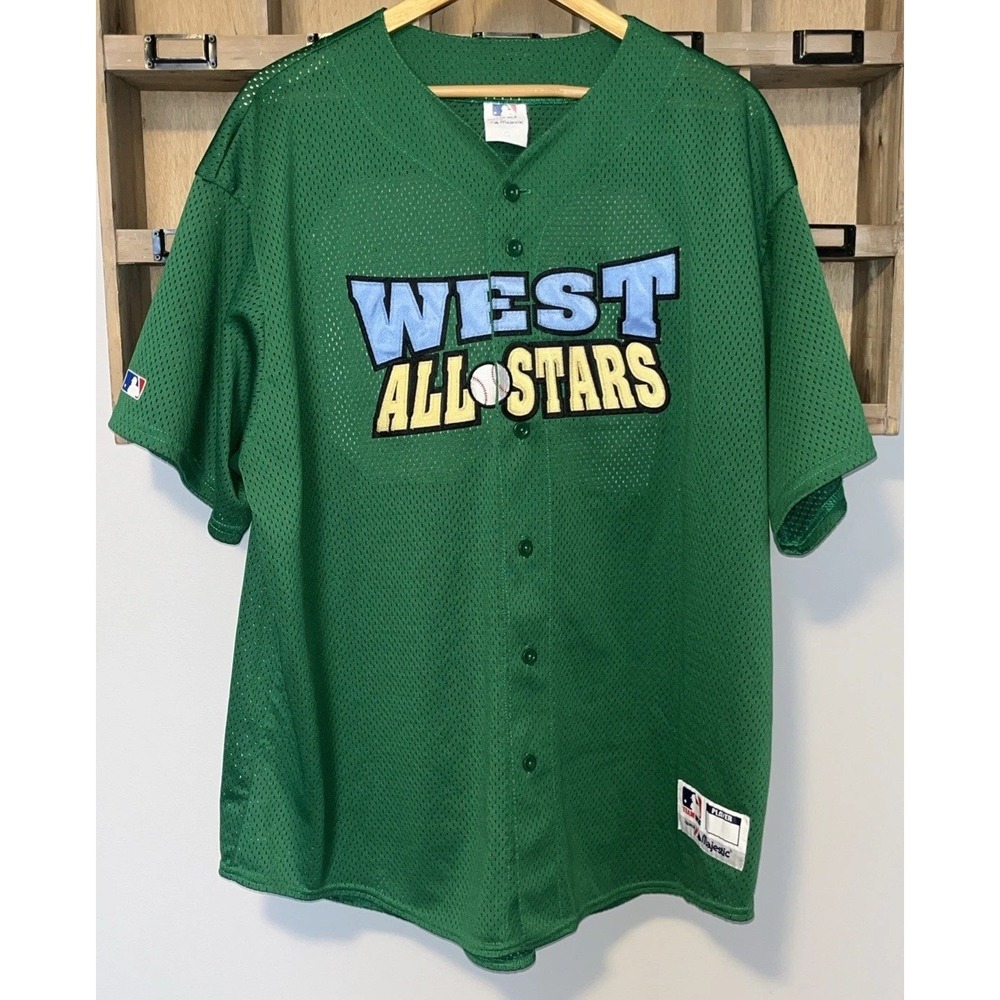 Vintage 2005 West All Stars Baseball Jersey Majestic Mens 2XL Midway Stadium USA - Picture 2 of 15